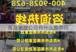 青岛家政公司有什么推荐吗