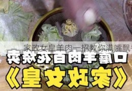 家政女皇羊肉一招教你满嘴飘香