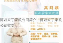 阿姨来了家政公司简介，阿姨来了家政公司收费