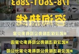 武汉保洁网，武汉保洁网一站式解决