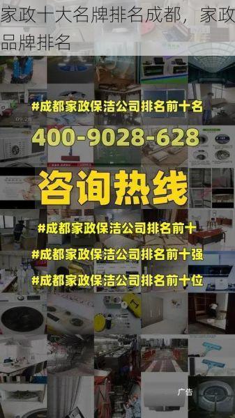 家政十大名牌排名成都，家政品牌排名