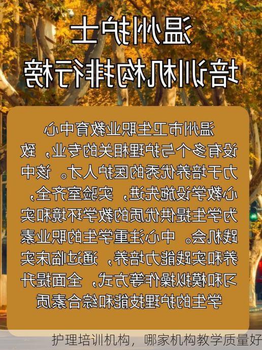 护理培训机构，哪家机构教学质量好