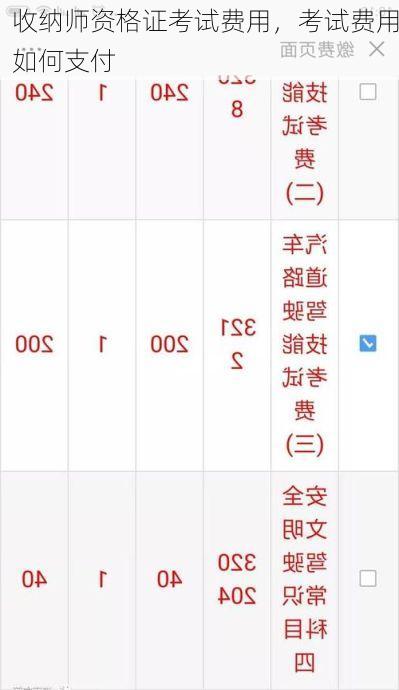收纳师资格证考试费用，考试费用如何支付