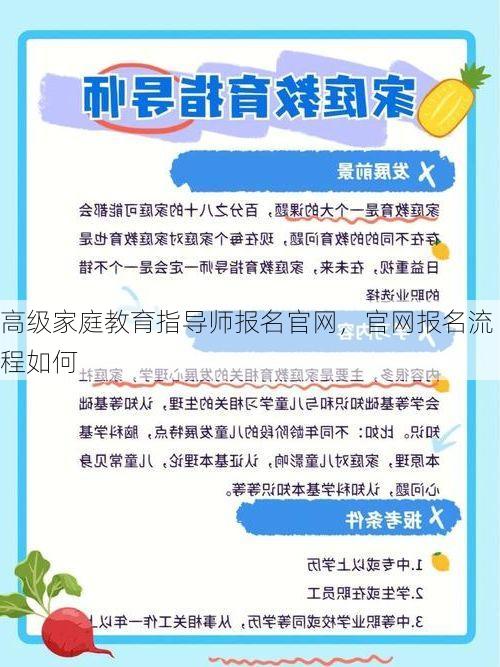 高级家庭教育指导师报名官网，官网报名流程如何